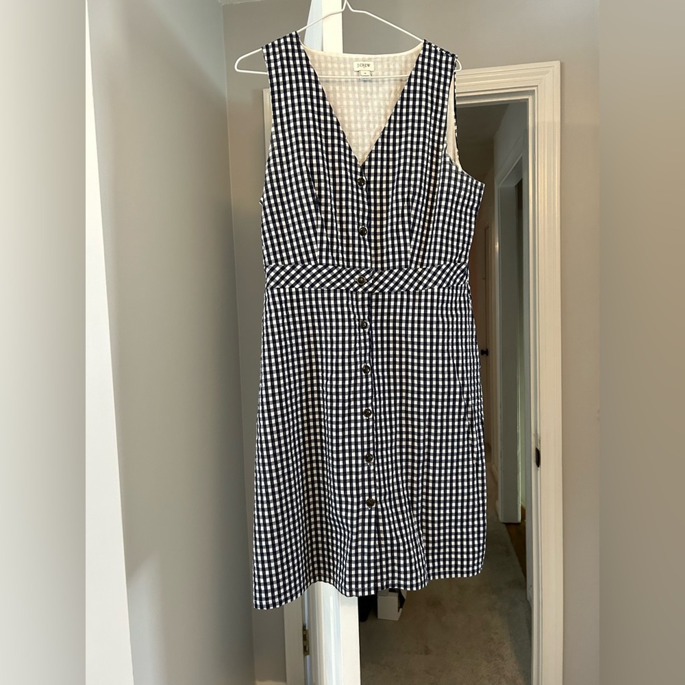 Jcrew gingham dress